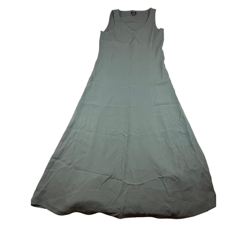 Eileen Fisher Petite PP Silk Maxi Dress Sage Green